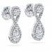 3.50 ct Ladies Round Cut Diamond Drop Earrings